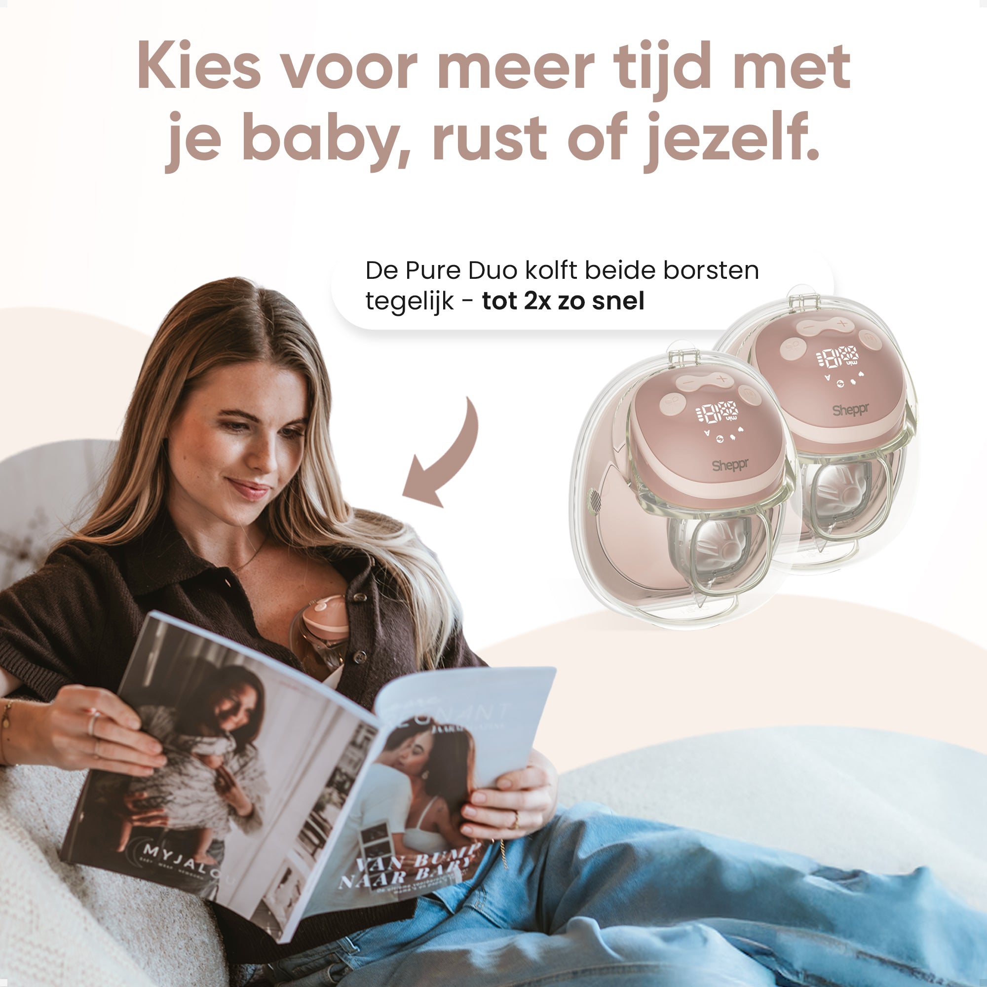 Sheppr Pure Duo Borstkolf